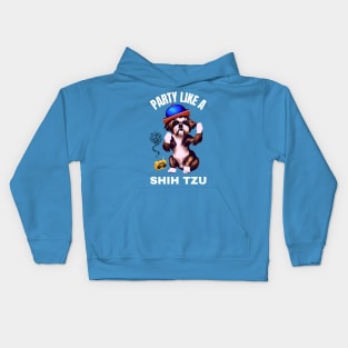 Party Like A Shih Tzu Kids Hoodie